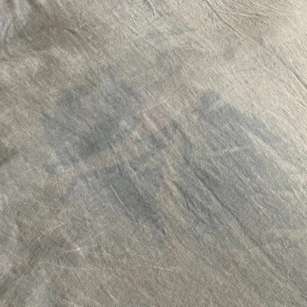 Anthropologie Embroidered Linen Blend Duvet Cover
